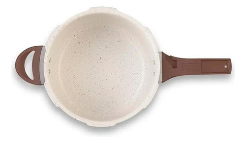 Panela Pressão Brinox Cerâmico Indução Vanilla 4.2l Vanilla