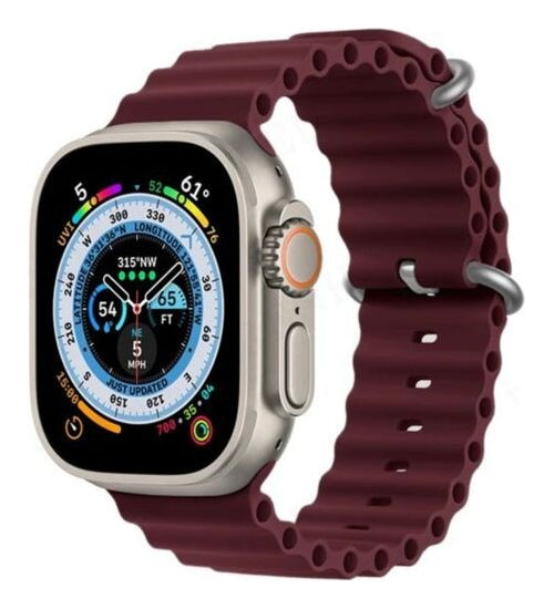 Pulseira Oceano Para Apple Watch Ultra 49mm Cor Rosa-claro