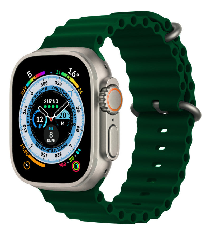 Pulseira Oceano Para Apple Watch Ultra 49mm Cor Lilás