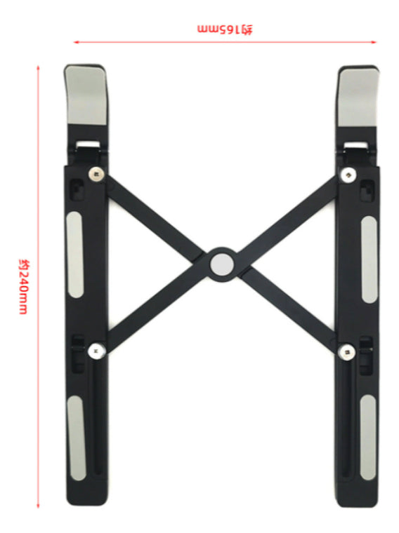 Suporte Note Apoio Notebook Laptop Computador Mesa Universal Rishon Cor Preto