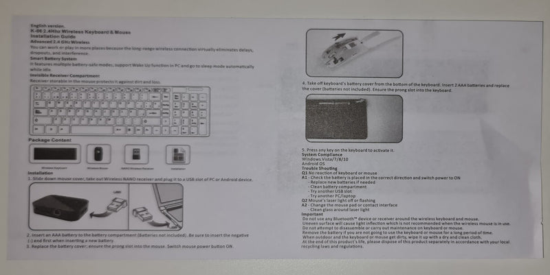 Combo Teclado E Mouse Sem Fio Usb 2.4 Ghz - Ley-171 Cor do mouse Branco Cor do teclado Branco