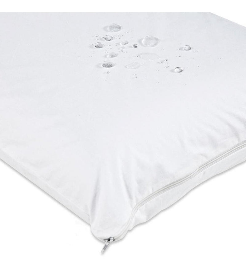 Protetor De Travesseiro Malha 100% Impermeável - Kacyumara Cor Branco Liso
