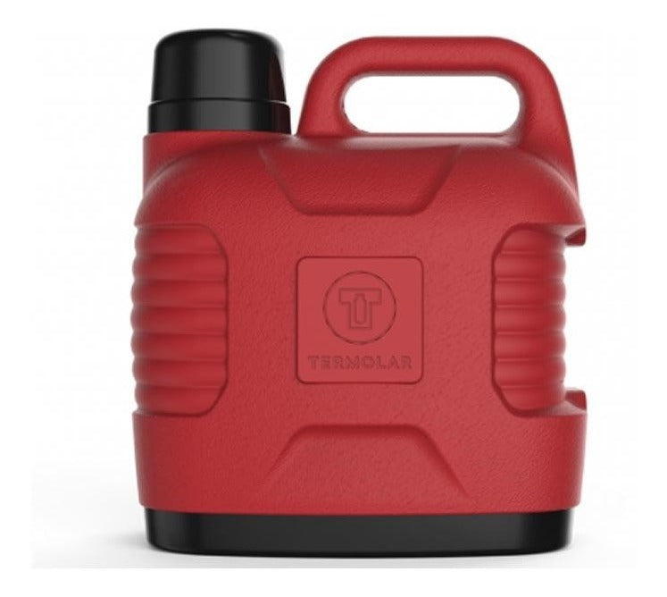 Garrafa térmica Super Thermo Thermolar de 5 litros com tampa primária preta