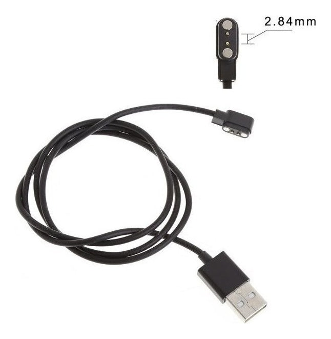 Cabo Carregador Usb Para Mibro Air Smartwatch Magnético Cor Preto