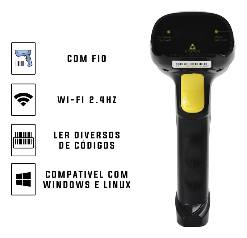 Leitor De Codigo De Barras Com Fio - Sc-2013 Tipo de conector do cabo USB 110V/220V
