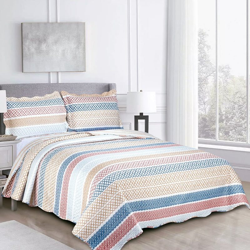 Kit Colcha 2 Peças Microfibra 160cm X 230cm Galáxia Cor Azul