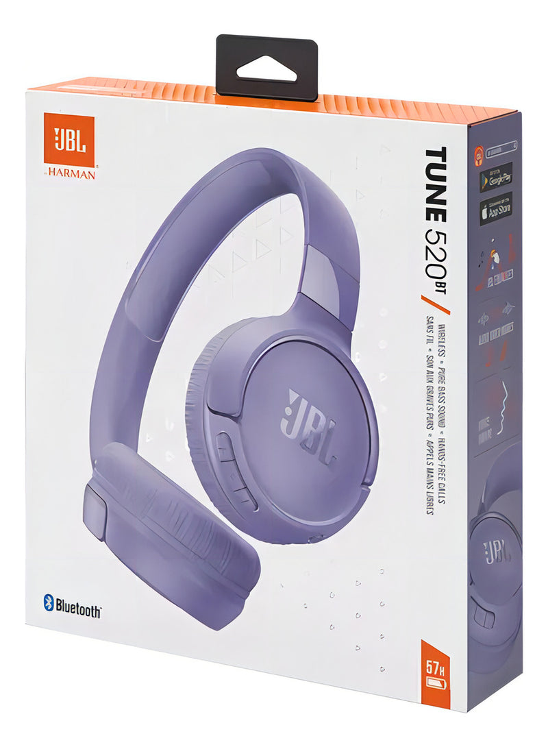 JBL Fone de Ouvido sem Fio Tune 520BT Dobrável Bateria 57h