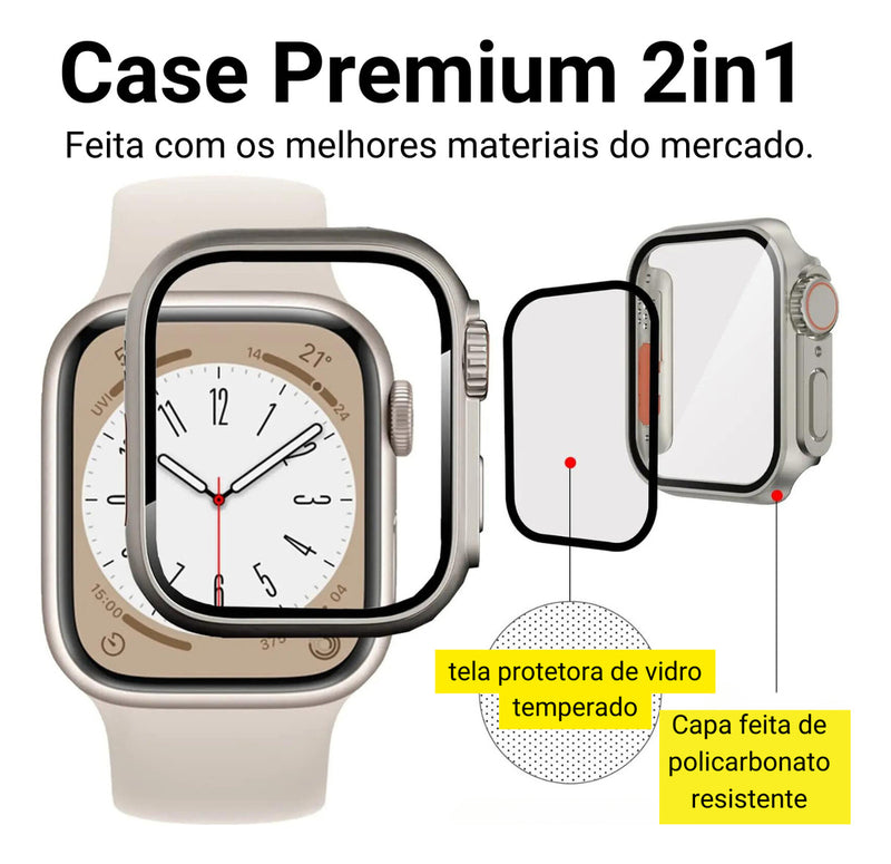 Bumper Capa Aparencia Para Apple Watch 40m 41m 44m 45m 46m