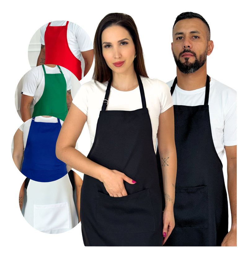 Kit 5 Avental Cozinha Garçom Oxford Restaurante Lachonete