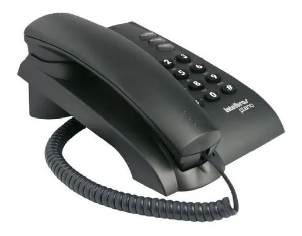 Telefone Pleno Intelbras Com Fio Preto