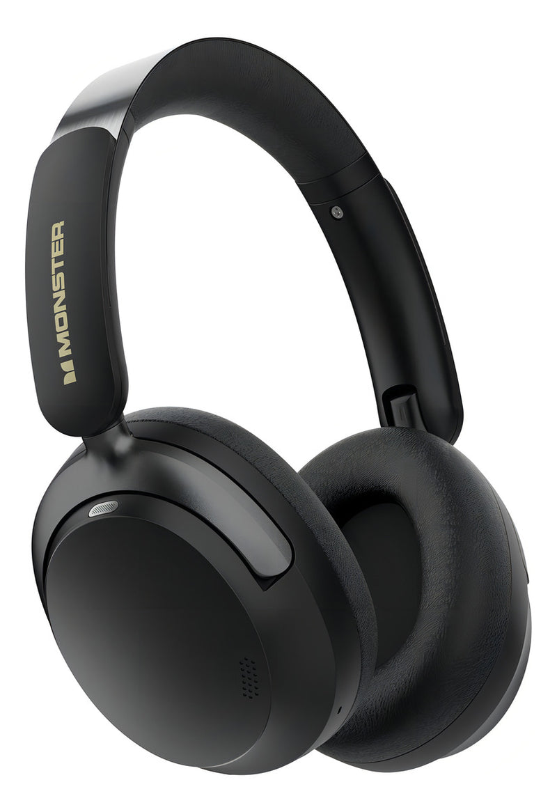 Fones de ouvido sem fio para jogos com cancelamento de ruído ativo e microfone Bluetooth 5.4, 70 horas de duração da bateria, design dobrável, leve e confortável, ideal para viagens. Monster E87 Black