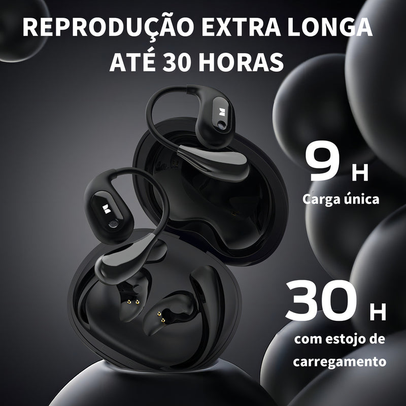Fone de Ouvido Sem Fio Bluetooth para Jogos Monster a Prova D'água Ipx6 Microfone Hd Integrado Fones Intra Auriculares com Cancelamento de Ruído Fone de Ouvido Esportivo Bluetooth Preto