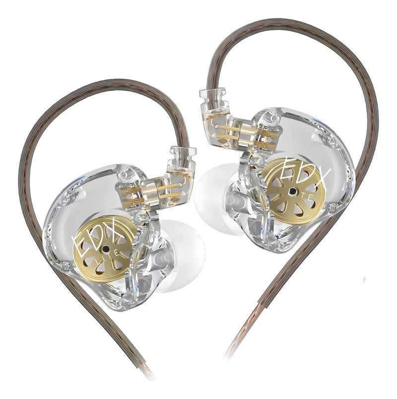 Fone De Ouvido Kz Edx Lite Dj Musical Retorno Palco In-ear Cor Fume