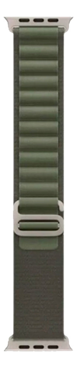 Pulseira Loop Para Watch Apple Ultra Alpine Alpinista Nylon Cor Laranja/Preto - 42mm 44mm 45mm 49mm
