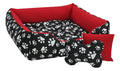 Cama Com Bordas Ana Pet Ibitinga Cor Preto/Vermelho