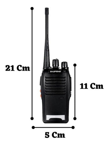 10 Baofeng Rádio Comunicador Walk Talk 777 Alcançe 12km 16ch Bandas de freqüência 400-470MHz Cor Preto
