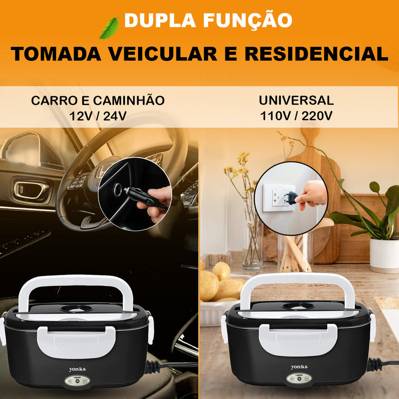 Marmita Elétrica Yonks Bivolt Carro/casa 12v/24v E 110v/220v