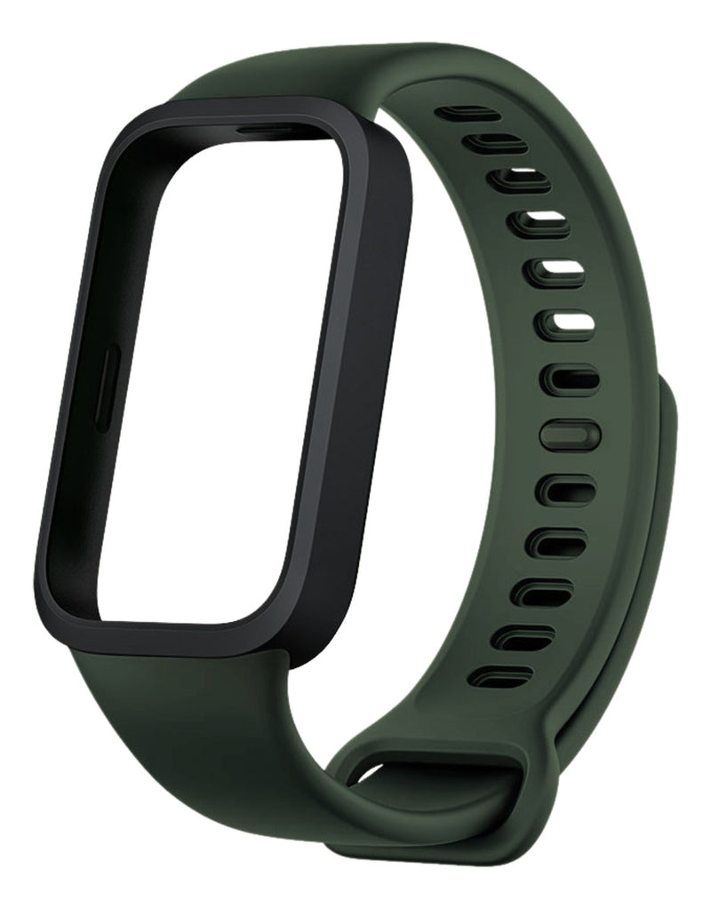 Pulseira 2em1 Protetora Para Xiaomi Smart Band 9 Active 1.47 Cor Rosa-claro