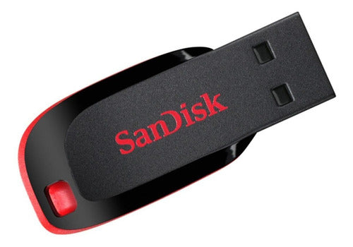 Pendrive Sandisk Cruzer Blade 32gb Usb 2.0 Sdcz50-032g-b35 Cor Preto Sem tampa
