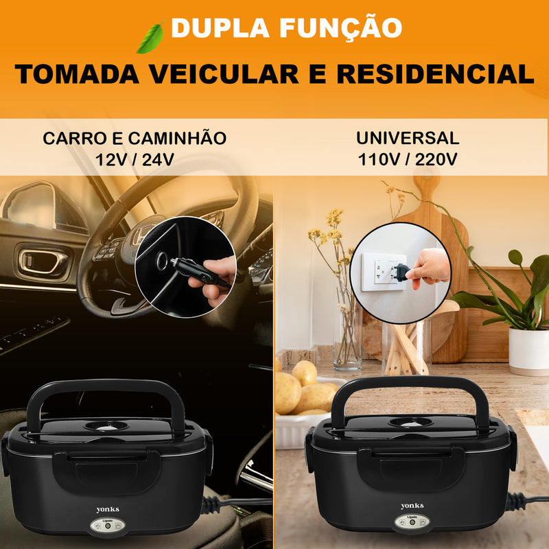Marmita Elétrica Yonks Bivolt Carro/casa 12v/24v E 110v/220v