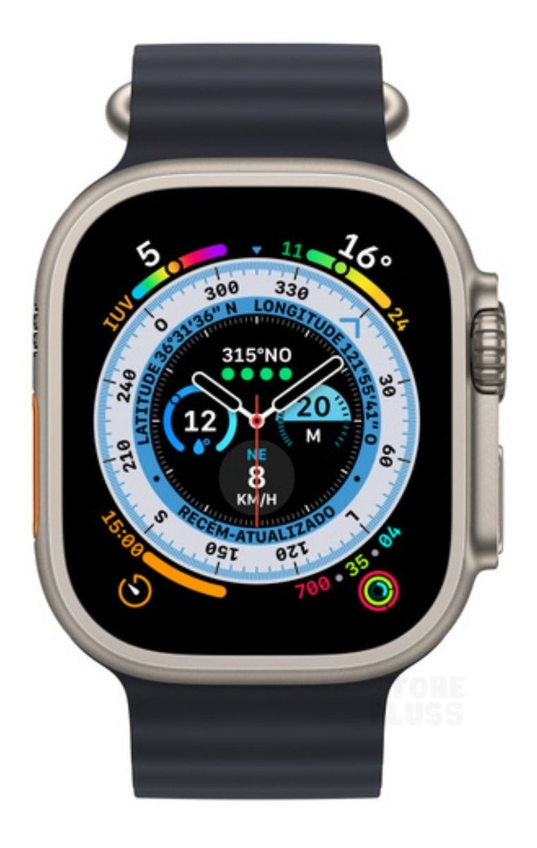 Pulseira Oceano Para Apple Watch Ultra 49mm Cor Lilás