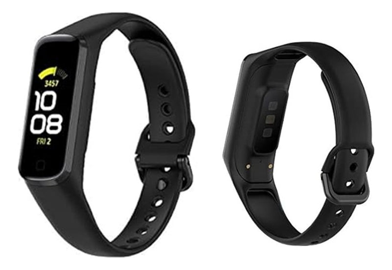 Pulseira Silicone Para Smartwatch Samsung Galaxy Fit2 R220 Cor Preto