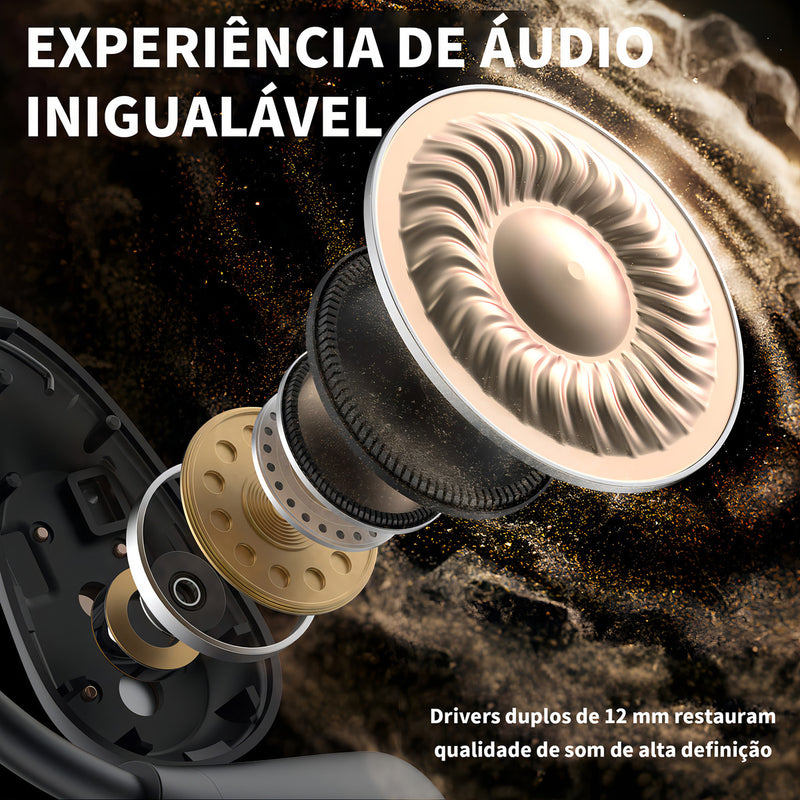 Fone de Ouvido Sem Fio Bluetooth para Jogos Monster a Prova D'água Ipx6 Microfone Hd Integrado Fones Intra Auriculares com Cancelamento de Ruído Fone de Ouvido Esportivo Bluetooth Preto