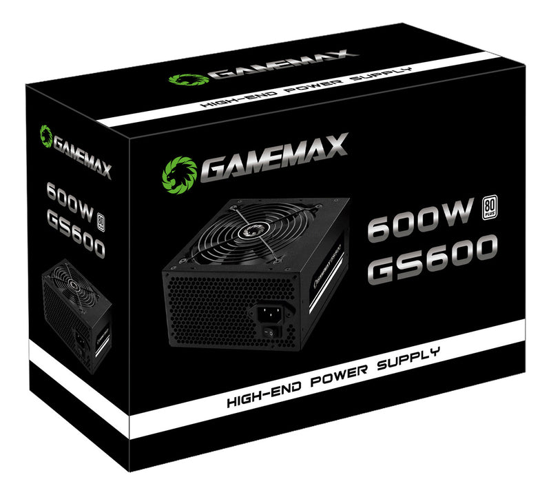 Fonte De Alimentacao 600w Gs600 80 Plus White Gamemax Cor Preto