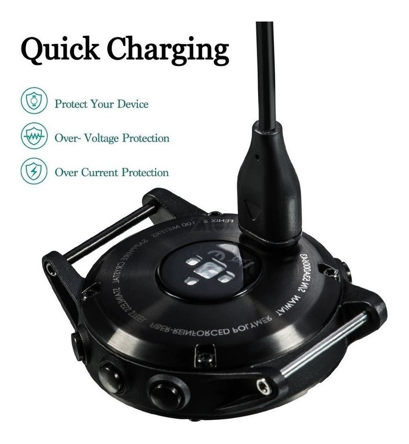 Carregador Usb Compatível Com Garmin 45, 45s E 55 Cor Preto