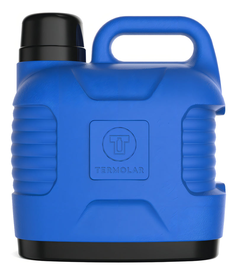 Garrafa térmica Super Thermo Thermolar de 5 litros com tampa primária preta