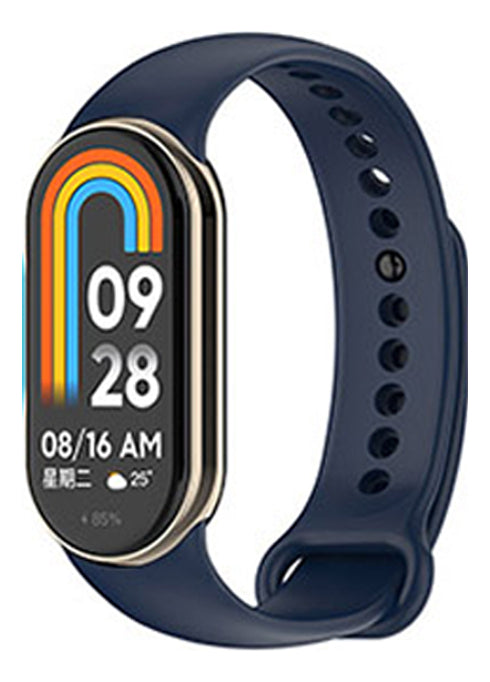 3x Pulseira Silicone Para Smartband Mi Band 9 Miband 9 Cor Preto/Preto/Preto Largura da pulseira 15 cm