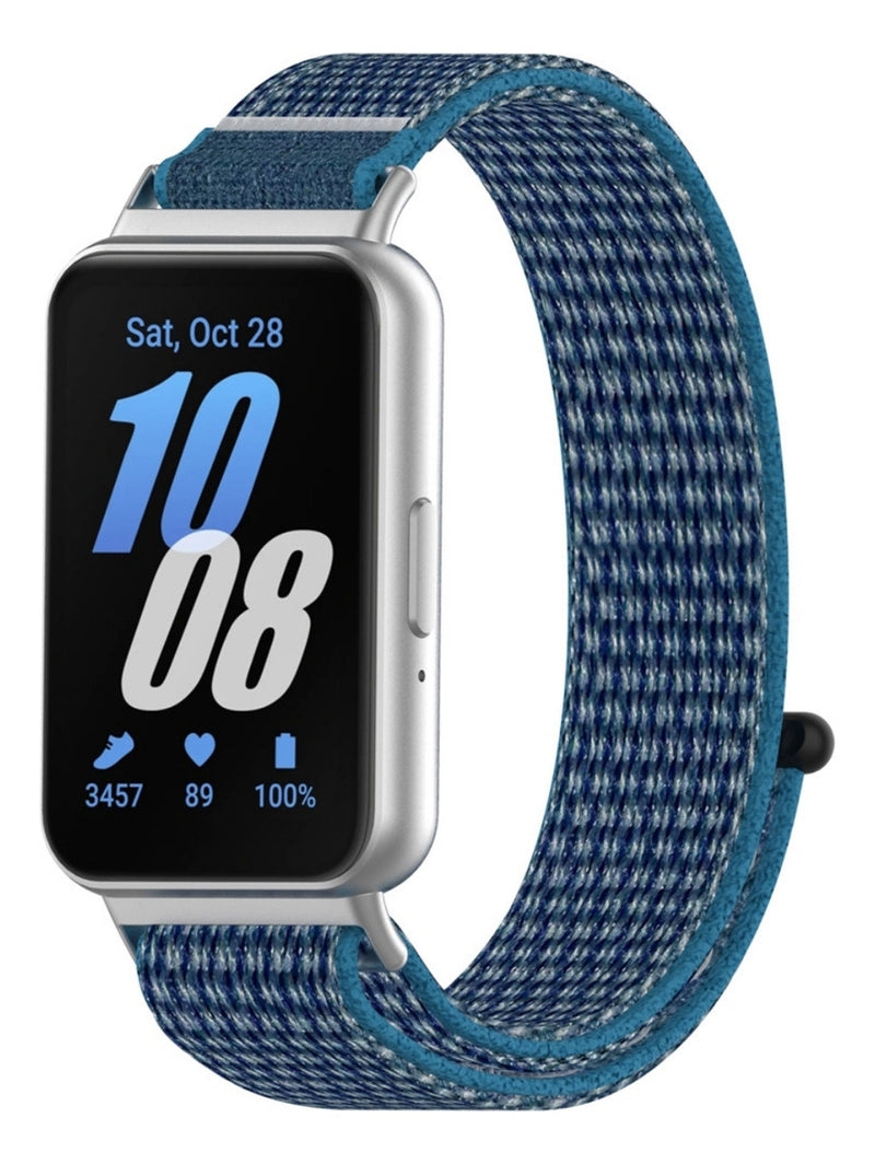 Pulseira Fecho Silicone Para Samsung Galaxy Fit 3 Sm-r390 Cor Nude Largura Da Pulseira 20 Mm
