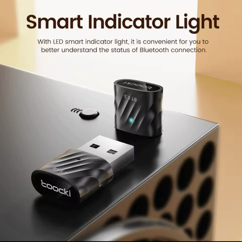 Adaptador Rec Bluetooth 5.3 P/ Computador Até 7 Dispositivos