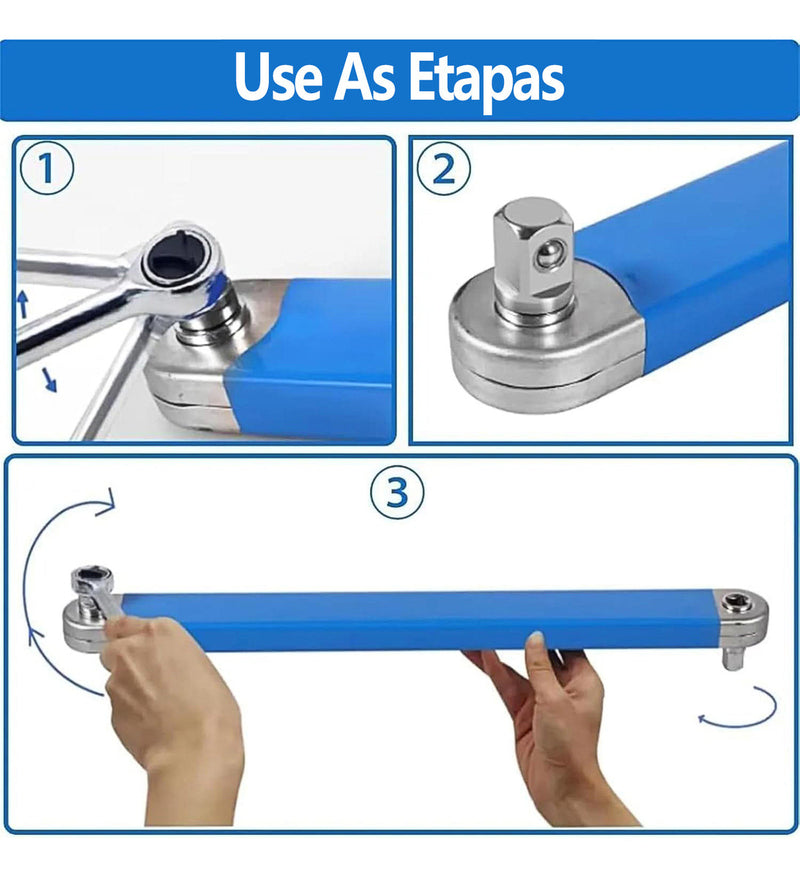 Conjunto De Chaves De Extensão Deslocada Catraca Offset