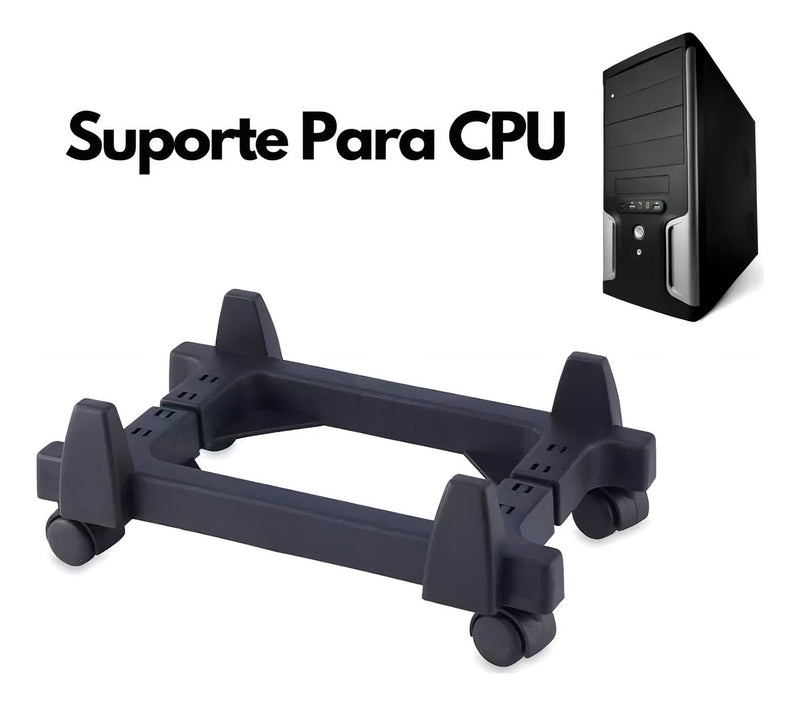 Carrinho Suporte Para Cpu E No Break Com Rodinhas Force Line