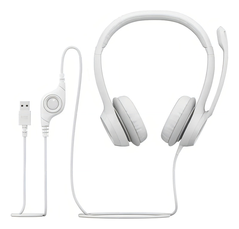 Headset com fio USB Logitech H390 Preto