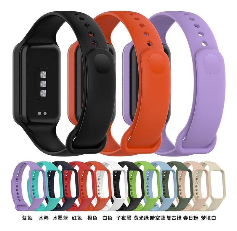 Pulseira De Silicone Colorida Para Xiaomi Mi Band 8 Active Cor Lilás