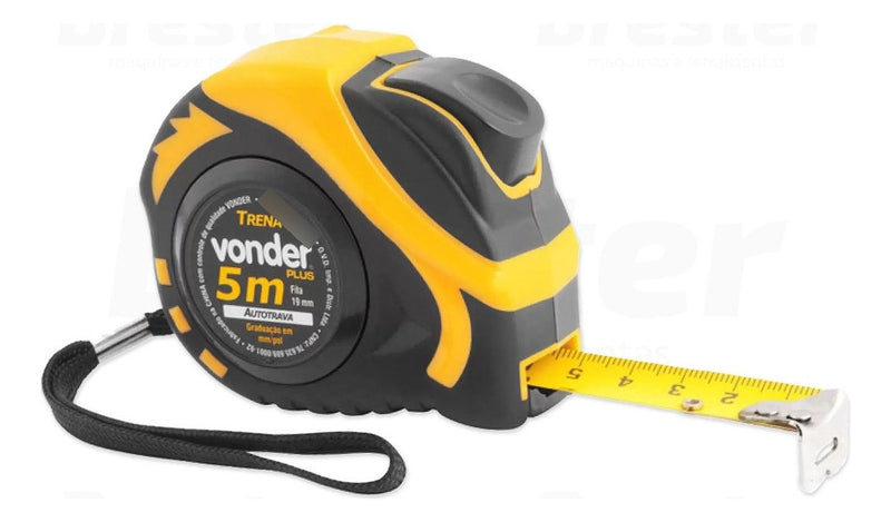 Trena De Aço 5mts X 19mm Auto Trava Vonder Plus
