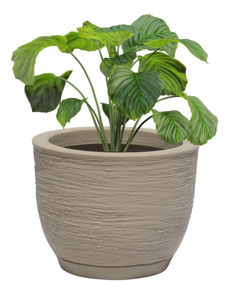 Vaso Planta Decorativo Polietileno Jardim Bojo Escovado N1