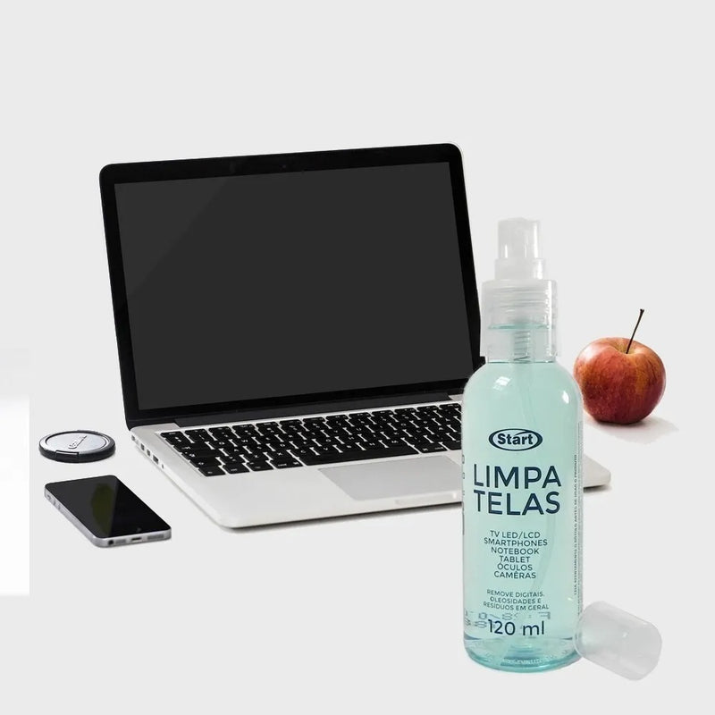 Limpa Telas Start 120ml mais Pano Microfibra