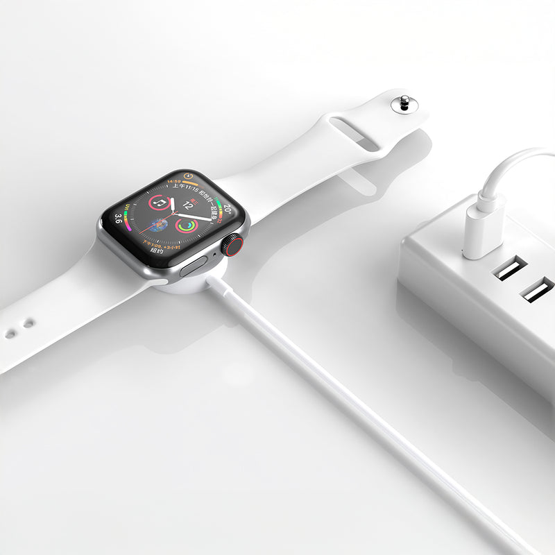 Cabo Carregador Usb-c Magnético Para Apple Watch 1 Ao 8 Cor Branco