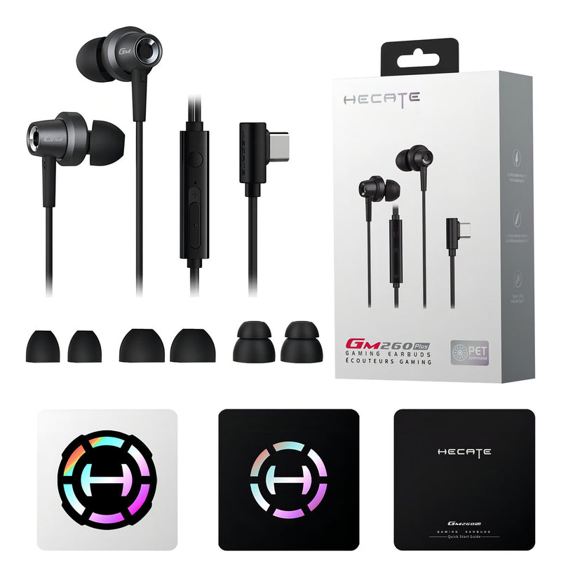 Fone De Ouvido Gamer Hecate Edifier Gm260 Plus Usb Tipo C Cor Preto