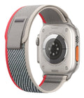 Pulseira Alpine para apple watch ultra 49mm/45mm/44mm/42mm de larguras feita em nylon/ elastano fivela (g-hook loop) cor preto comprimento total 21