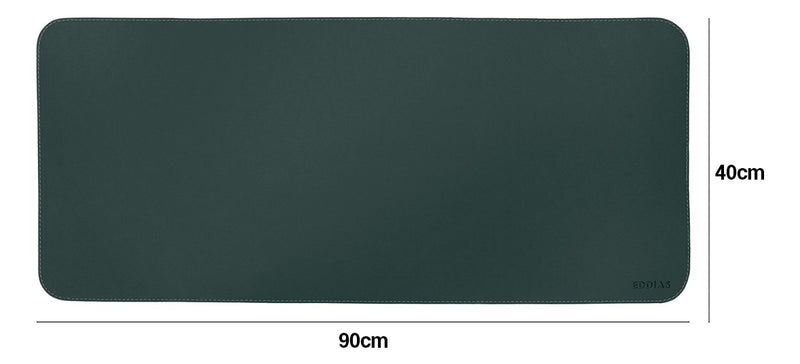Mousepad Grande Preto 90x40 Deskpad Couro Antiderrapante Mesa Computador Notebook Eddias