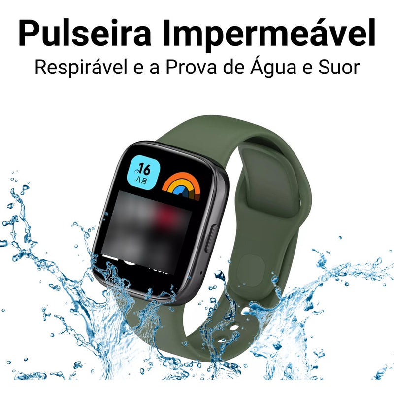 Pulseira De Silicone Sport Para Xiaomi Redmi Watch 3 Active Cor Bege Largura Da Pulseira 20 Mm