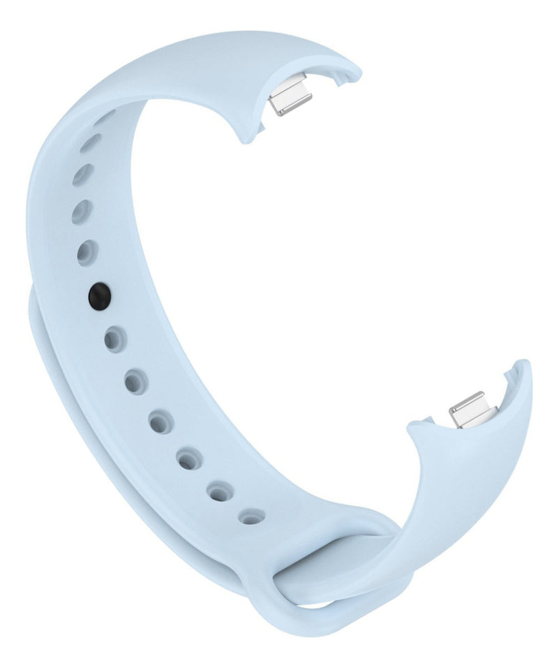 Pulseira De Silicone Trava Metal Sport Para Xiaomi Mi Band 9 Cor Vermelho