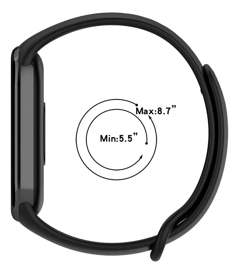 Pulseira Silicone Trava Metal Sport Compatível C/ Mi Band 8 Cor Vermelho