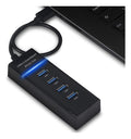 Exbom UH-30A hub USB 3.0 extensor preto