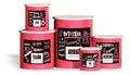 Kit 5 Potes De Mantimentos Plástico Decorado Preto Frases