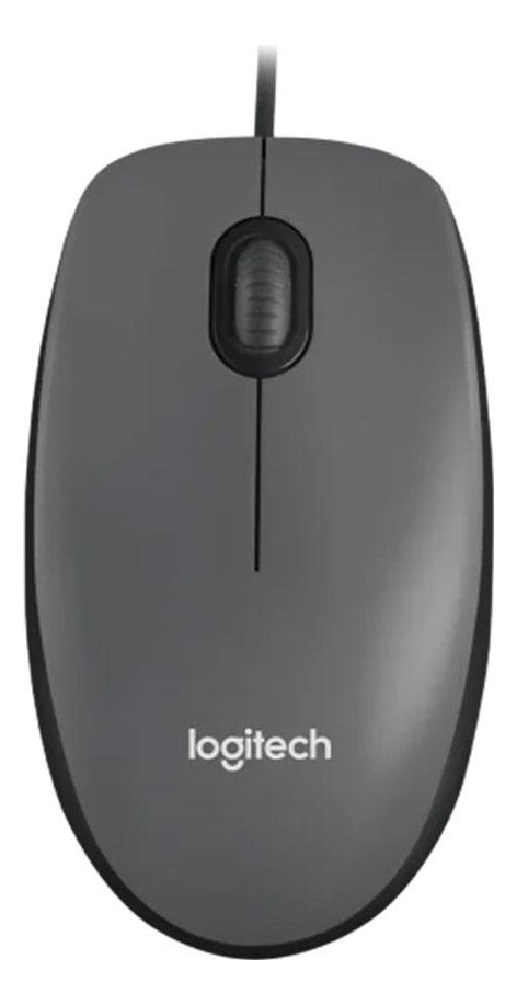 Mouse Logitech M90, Usb, 1000dpi, Ambidestro, Cinza E Preto